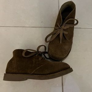 Janie and Jack Brown Suede Boots Size 12
